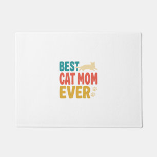 Beste Katzenmutter überhaupt Vintage Katzenliebhab Fußmatte