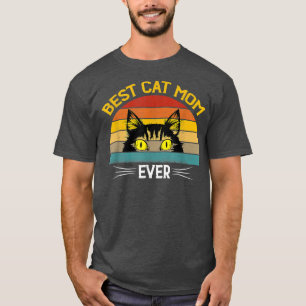 Beste Katzenmutter überhaupt Vintage lustige Katze T-Shirt