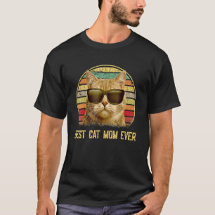 Beste Katzenmutter überhaupt Vintage lustige Katze T-Shirt