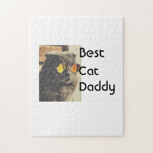 Beste Katzenmutter Vater füge Katzenfoto Name Gesc Puzzle