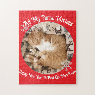 Beste Katzenmutter / Vater jemals, Katzenfoto, Puzzle
