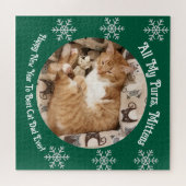 Beste Katzenmutter / Vater jemals , Katzenfoto ,  Puzzle (Horizontal)