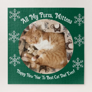 Beste Katzenmutter / Vater jemals , Katzenfoto , Puzzle