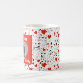 Beste Katzenmutter Vater Valentinsfoto Kaffeetasse (Mittel)