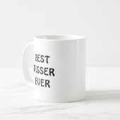 Beste KISSER-Tasse Kaffeetasse (Vorderseite Links)
