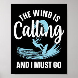 Beste Kitesurfing-Kunst für Männer Frauen Kiteboar Poster
