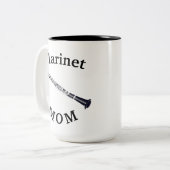 Beste "Klarinette MAMA" jemals! Muttertag Zweifarbige Tasse (Vorderseite Links)