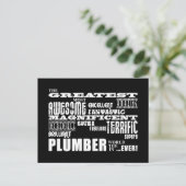 Beste Klempner: Bestster Klempner Postkarte (Stehend Vorderseite)