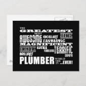 Beste Klempner: Bestster Klempner Postkarte (Vorne/Hinten)