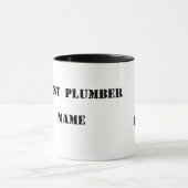 Beste Klempner-Tasse mit schwarzer Silhouette Tasse (Zentrum)
