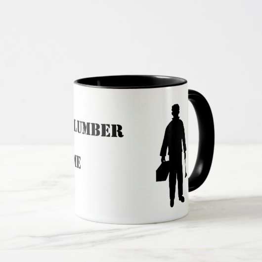 Beste Klempner-Tasse mit schwarzer Silhouette Tasse (VorderseiteRechts)
