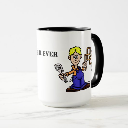 Beste Klempnerin je Tasse (VorderseiteRechts)