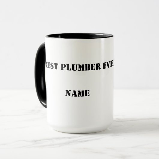 Beste Klempnerin je Tasse (Vorderseite Links)