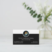 Beste Klimaanlage Moderne Visitenkarten Visitenkarte (Stehend Vorderseite)