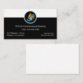 Beste Klimaanlage Moderne Visitenkarten Visitenkarte (Vorne/Hinten)