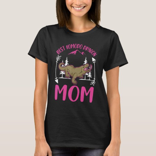 Beste Komodo Dragon Mama je Monitor Lizard T-Shirt (Vorderseite)