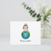 Beste Krankenschwester der Welt - Krankenpflege -  Postkarte (Stehend Vorderseite)