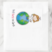 Beste Krankenschwester der Welt - Krankenpflege - Rechteckiger Aufkleber (Tasche)