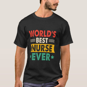 Beste Krankenschwester der Welt Lustig Retro T-Shirt
