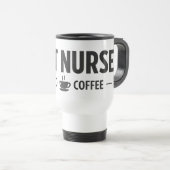 Beste Krankenschwester Durch Kaffee Angetriebene R Reisebecher (VorderseiteRechts)