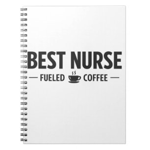 Beste Krankenschwester Durch Kaffee Angetriebenes  Notizblock