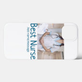 Beste Krankenschwester fügt Bildname Text ärztlich Case-Mate iPhone Hülle (Rückseite (Horizontal))