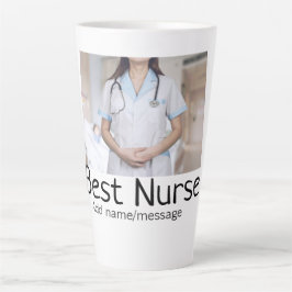 Beste Krankenschwester fügt Bildname Text ärztlich Milchtasse