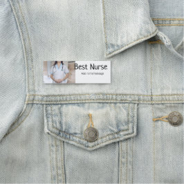 Beste Krankenschwester fügt Bildname Text ärztlich Namensschild