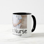 Beste Krankenschwester fügt Bildname Text ärztlich Tasse (VorderseiteRechts)