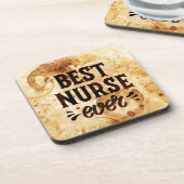 Beste Krankenschwester Getränkeuntersetzer (Linke Seite)
