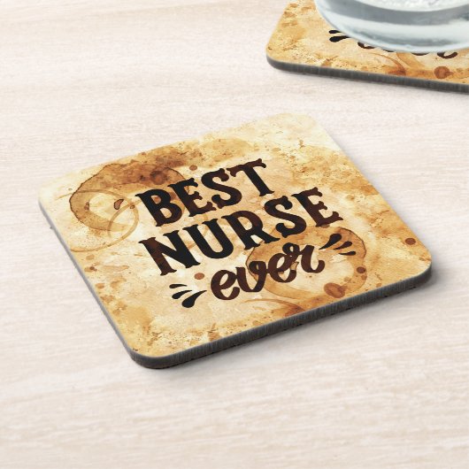 Beste Krankenschwester Getränkeuntersetzer (Linke Seite)