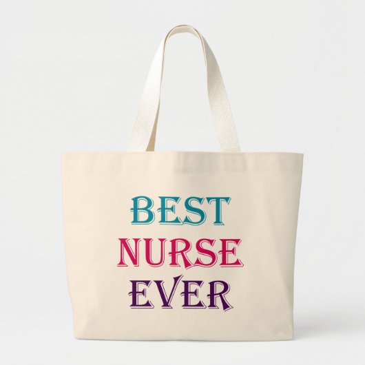 Beste Krankenschwester je Jumbo Stoffbeutel (Vorne)