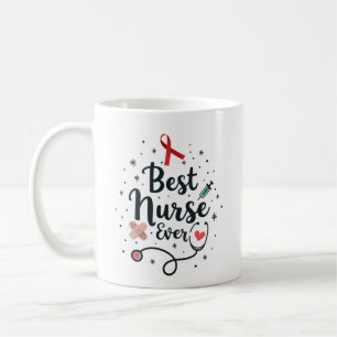 Beste Krankenschwester je - Personalisierter Name Kaffeetasse