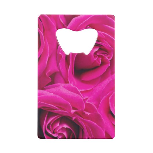 Beste Krankenschwester je rosa Rosen Geldbeutel Flaschenöffner (Rückseite)