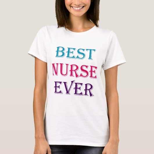 Beste Krankenschwester je T-Shirt (Vorderseite)
