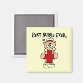 Beste Krankenschwester je T - Shirt und Geschenke Magnet (Vorderseite/Rückseite)