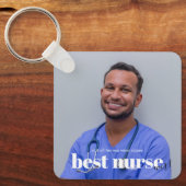 Beste Krankenschwester je Vielen Dank Schlüsselanhänger (Vorderseite)