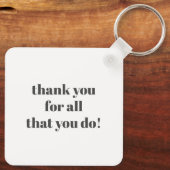 Beste Krankenschwester je Vielen Dank Schlüsselanhänger (Rückseite)