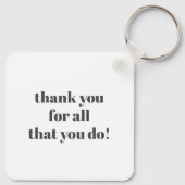 Beste Krankenschwester je Vielen Dank Schlüsselanhänger (Rückseite)