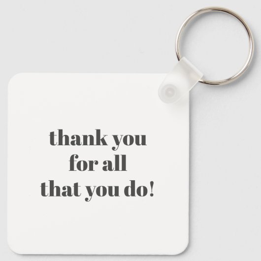 Beste Krankenschwester je Vielen Dank Schlüsselanhänger (Rückseite)