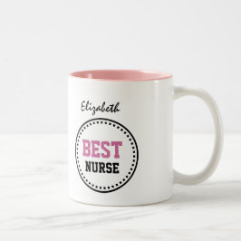 Beste Krankenschwester-moderner Zweifarbige Tasse
