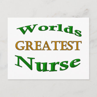 Beste Krankenschwester Postkarte