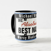 Beste Krankenschwester-Tassen-lustige Tasse (Vorderseite Links)