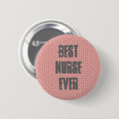 Beste Krankenschwester-überhaupt moderne rosa Button (Vorne & Hinten)