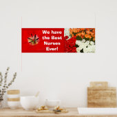 Beste Krankenschwestern je Plakatbanner Tulip-Blum Poster (Küche)