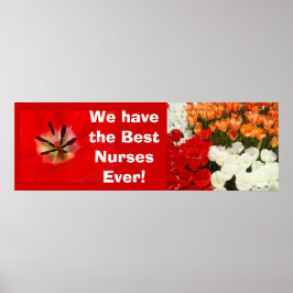 Beste Krankenschwestern je Plakatbanner Tulip-Blum Poster