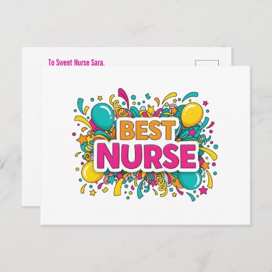 Beste Krankenversicherungskarte Postkarte (Vorne/Hinten)