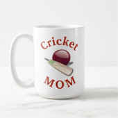 Beste "Kricket MAMA" überhaupt! Muttertag Kaffeetasse (Links)