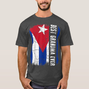 Beste kubanische Oma je kubanische Flagge Mutterta T-Shirt