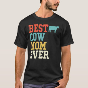 Beste Kuh-Mutter überhaupt Vintage Retro T-Shirt